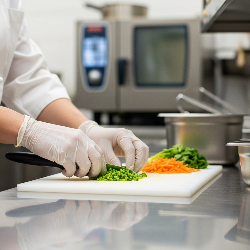 A clean, professional kitchen environment
